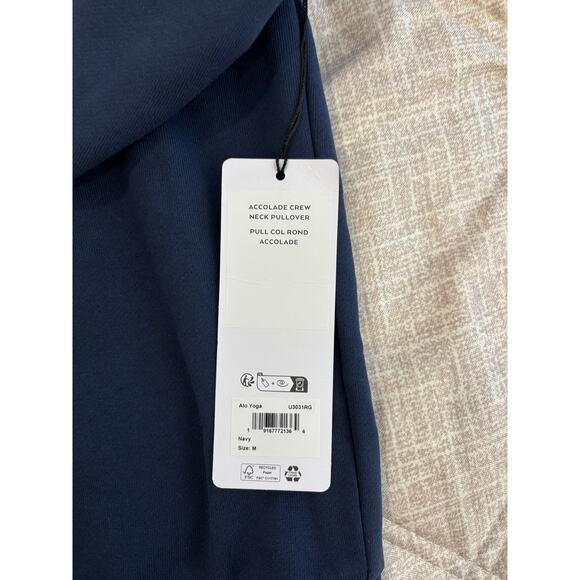 NWT Alo Accolade Crew Neck Pullover - Navy - Picture 6 of 9